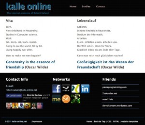 kalle-online.net - old homepage