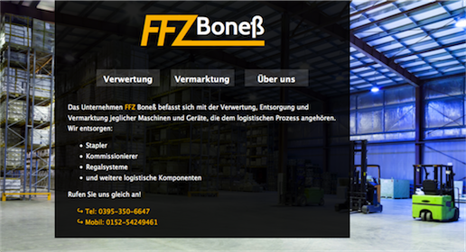 Projects: ffz-bones.de - responsive website